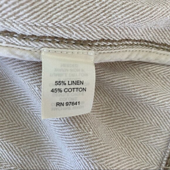 J. Jill linen &  cotton blazer, fitted, unlined, business casual - Picture 11 of 12